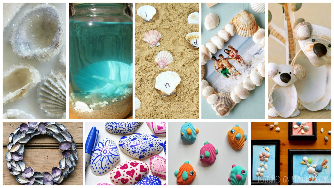 Tropical Seashell Fish Craft - Crafts by Amanda