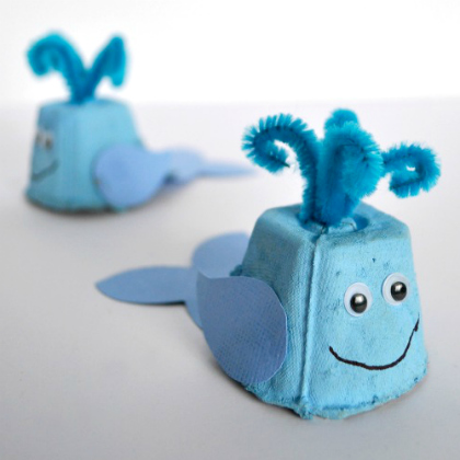 Egg-Carton-Whale-Kids-Craft,  Sensational Summer Crafts for Kids