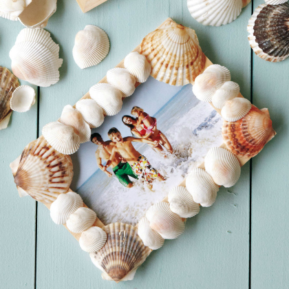 beach craft frame, Summery Seashell Crafts For Kids