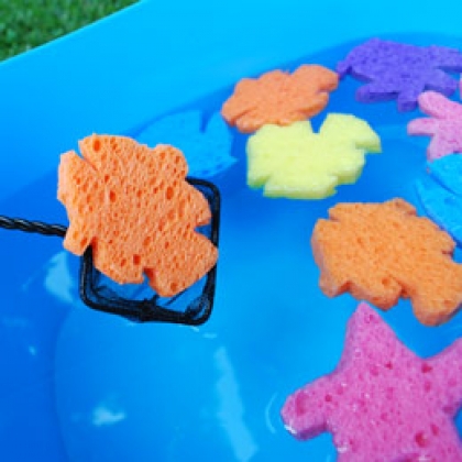 finding nemo fishes, 25 Spunky Sponge Crafts and Activities for Kids, Sponge ideas. ways to play with sponge, how to play with sponge. sponge activities