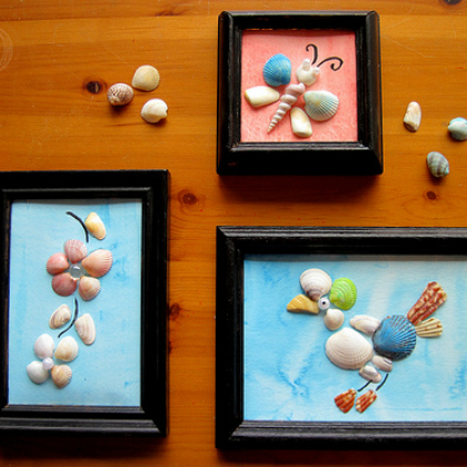 seashell pictures, Summery Seashell Crafts For Kids
