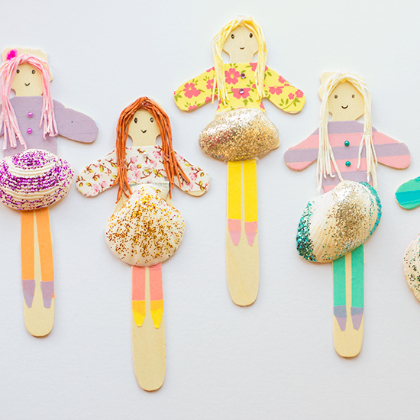 shell people, Summery Seashell Crafts For Kids