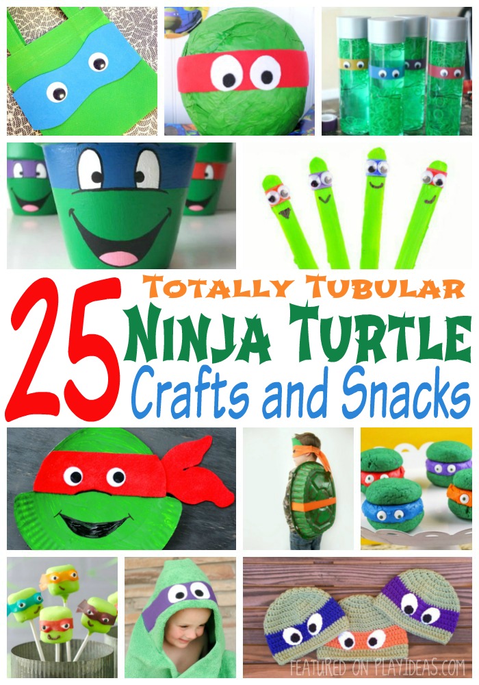25 Totally Tubular Ninja Turtle Crafts and Snacks