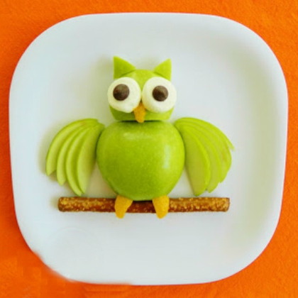 Apple Owl, Delicately Delicious Kid-Friendly Recipes