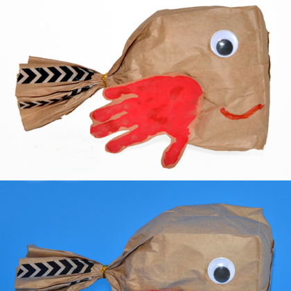 Handprint-Paper-Bag-Fish-Craft-for kids