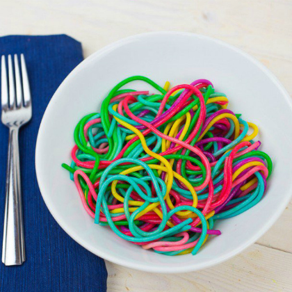Rainbow-Pasta, Delicately Delicious Kid-Friendly Recipes