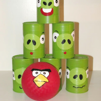 angry bird tin can, 25 Awesome Angry Bird Crafts and Activities Featured, angry birds, crafts for kids, fun crafts, angry birds themed party, angry birds ideas