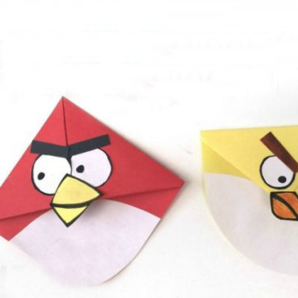 book marker corner, 25 Awesome Angry Bird Crafts and Activities Featured, angry birds, crafts for kids, fun crafts, angry birds themed party, angry birds ideas