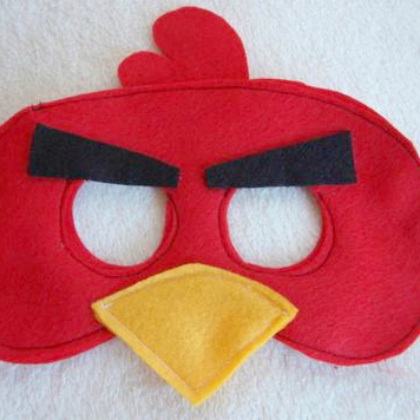 felt mask, 25 Awesome Angry Bird Crafts and Activities Featured, angry birds, crafts for kids, fun crafts, angry birds themed party, angry birds ideas