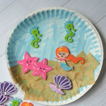 mermaid craft-diy-for-kids