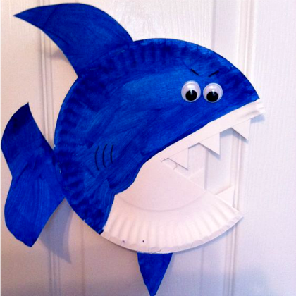 shark plate-craft-for-kids-diy