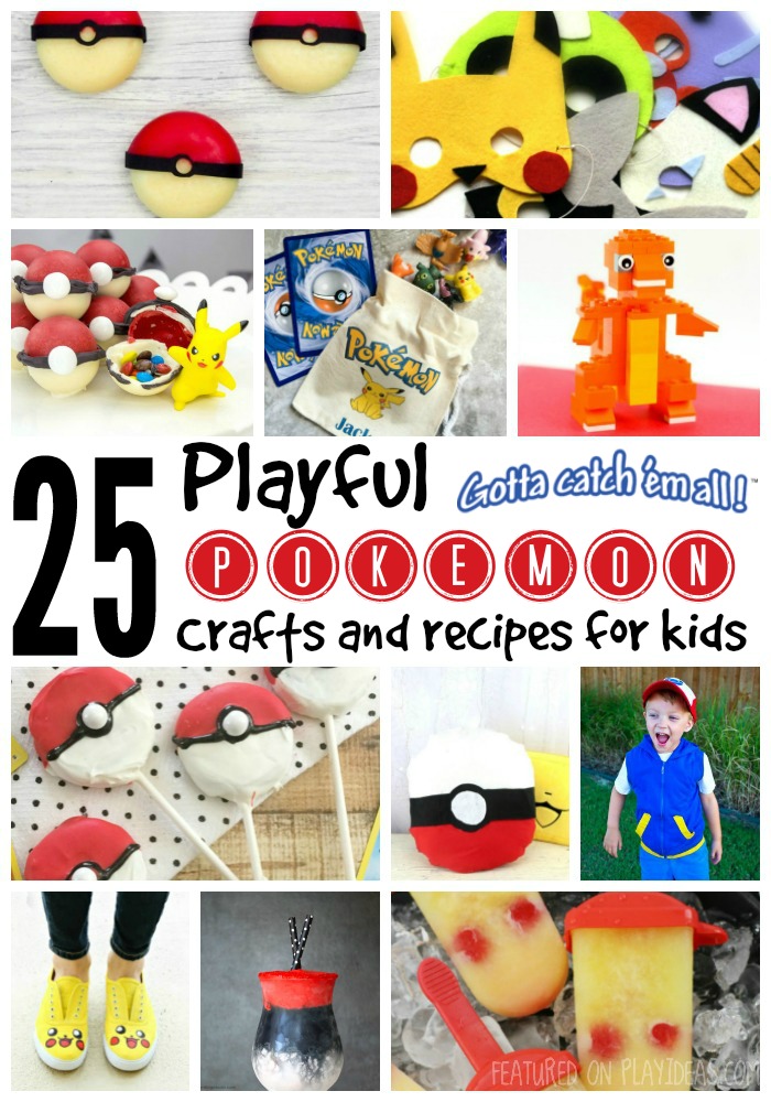 25 Playful Pokemon Crafts and Recipes for the kids!