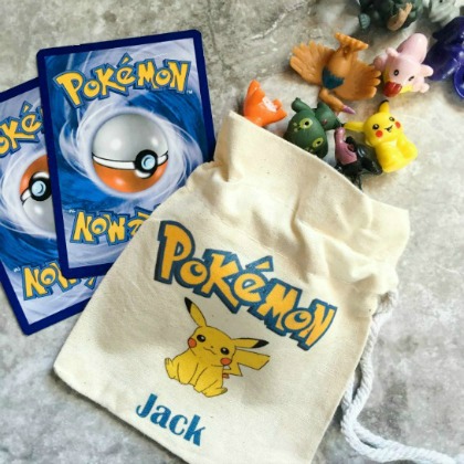 DIY Custom Pokemon Party Favor Bags for kids! 
