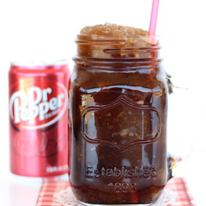 Dr. Pepper Ice Cold Slushie Recipe for kids!