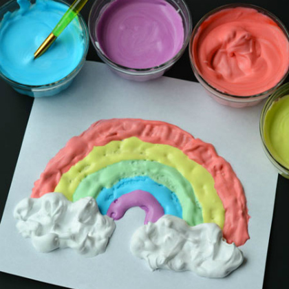  Homemade Puffy Paint activity for kids!