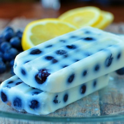 blueberry lemon, Mid-Summer Homemade Popsicles For Kids Featured