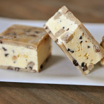 Chocolate Chip Cookie Dough Ice Cream Sandwiches for the kids!