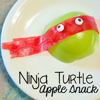 ninja turtle apple snack