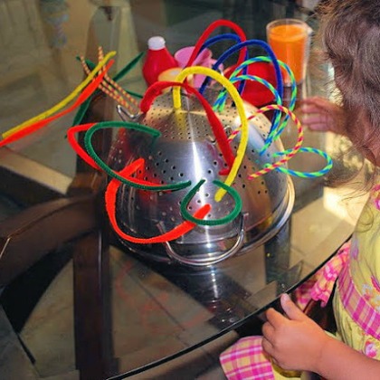 pipe cleaner fun, Easy Hand and Eye Coordination Ideas for Toddlers and Babies