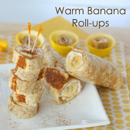 warm banana roll-ups