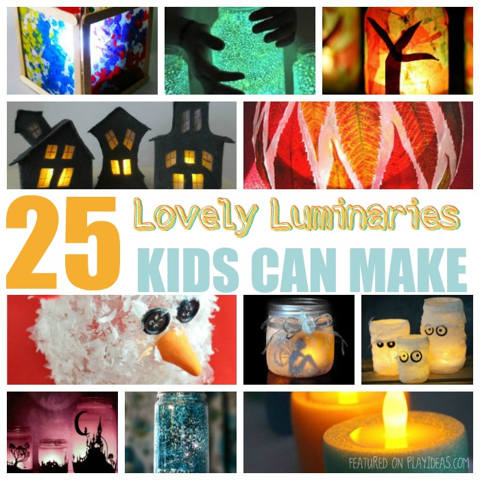 25 Lovely Luminaries Kids Can Make Featured