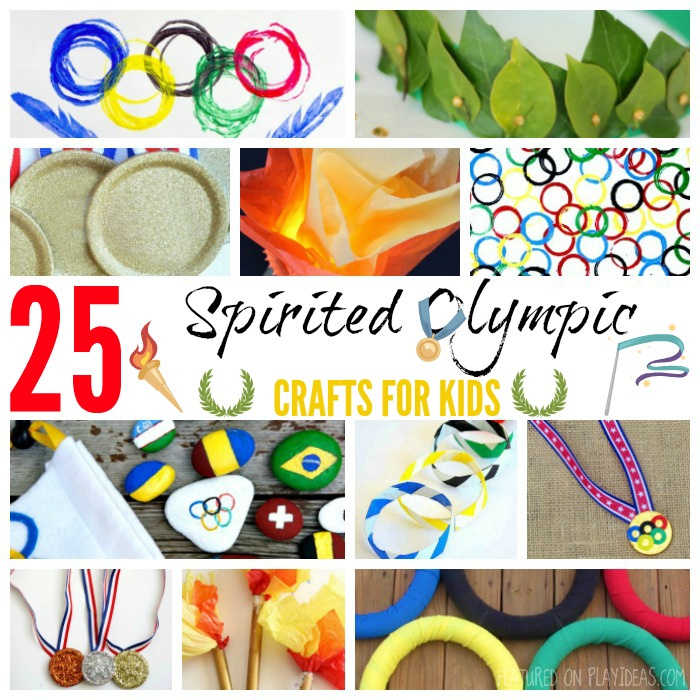 25 Spirited Olympics Crafts For Kids Featured