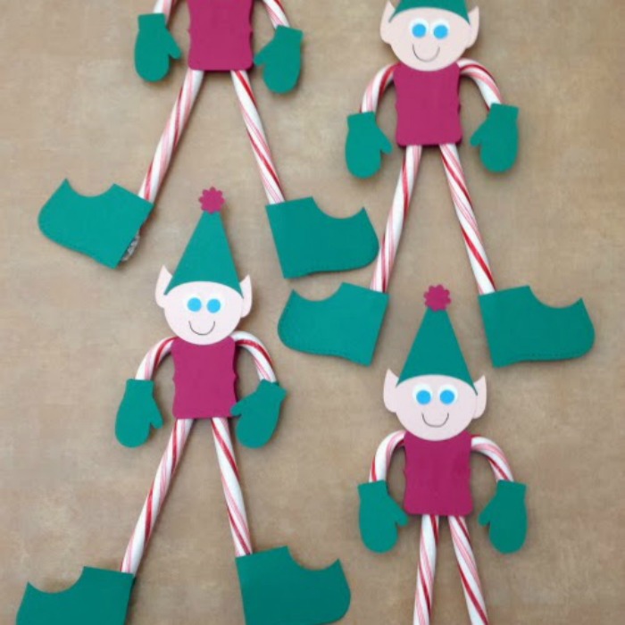 Christmas elves, peppermint candy, crafts with peppermint, peppermint treats, peppermint projects for kids, Christmas candy, Christmas projects, edible crafts, winter projects, winter peppermint