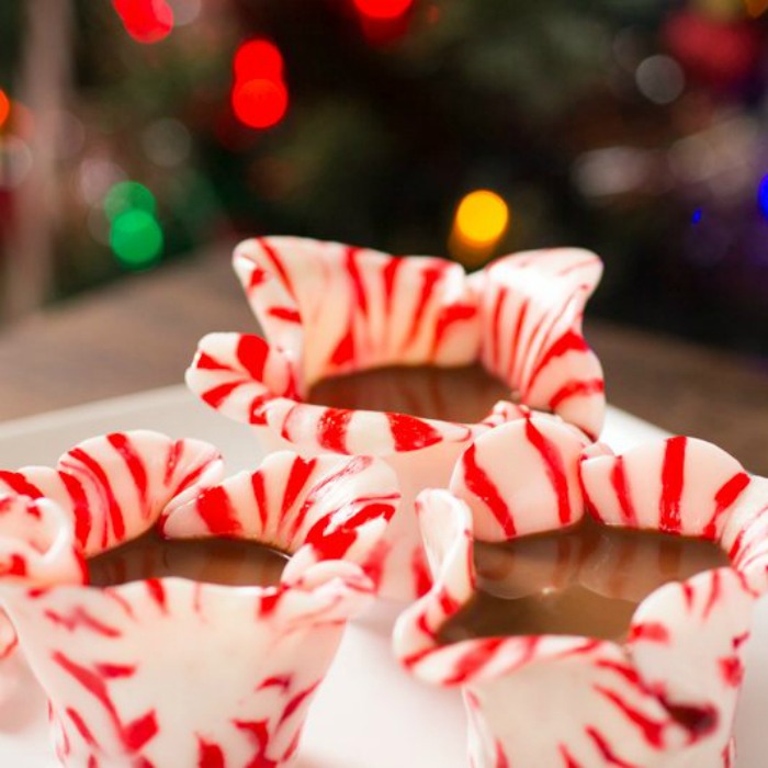 cocoa peppermint shooters, peppermint candy, crafts with peppermint, peppermint treats, peppermint projects for kids, Christmas candy, Christmas projects, edible crafts, winter projects, winter peppermint