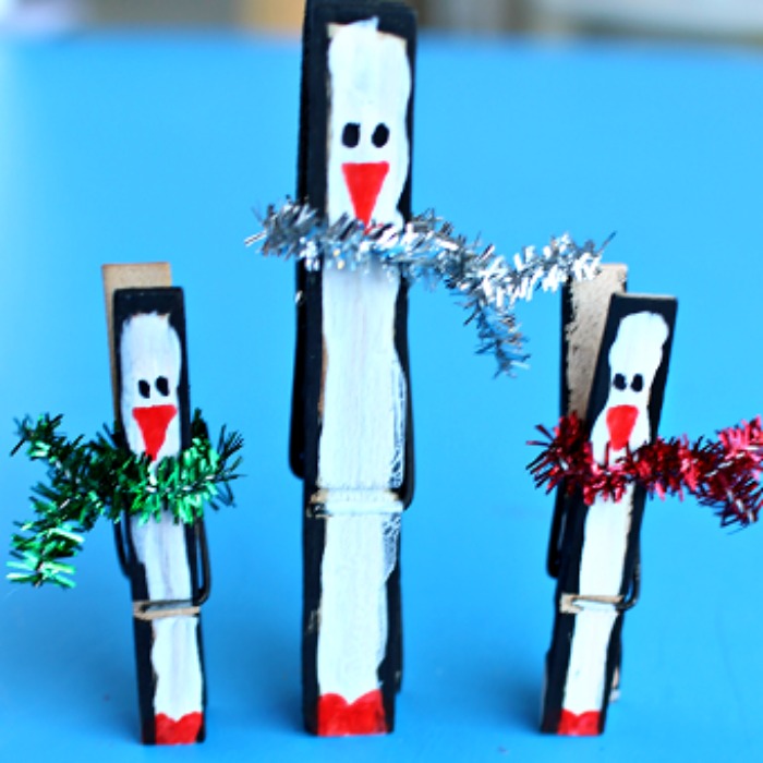 Clothespin Penguin Craft for Kids