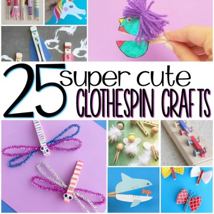 25 Super Cute Clothespin Crafts For Kids