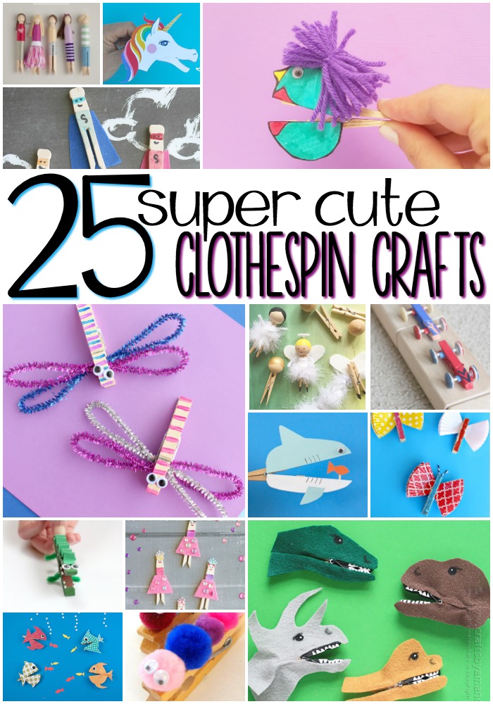 25 Super Cute Clothespin Crafts