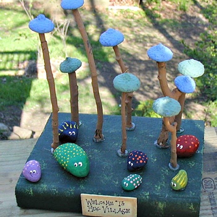 bug village, Spectacular Stick Crafts For Kids