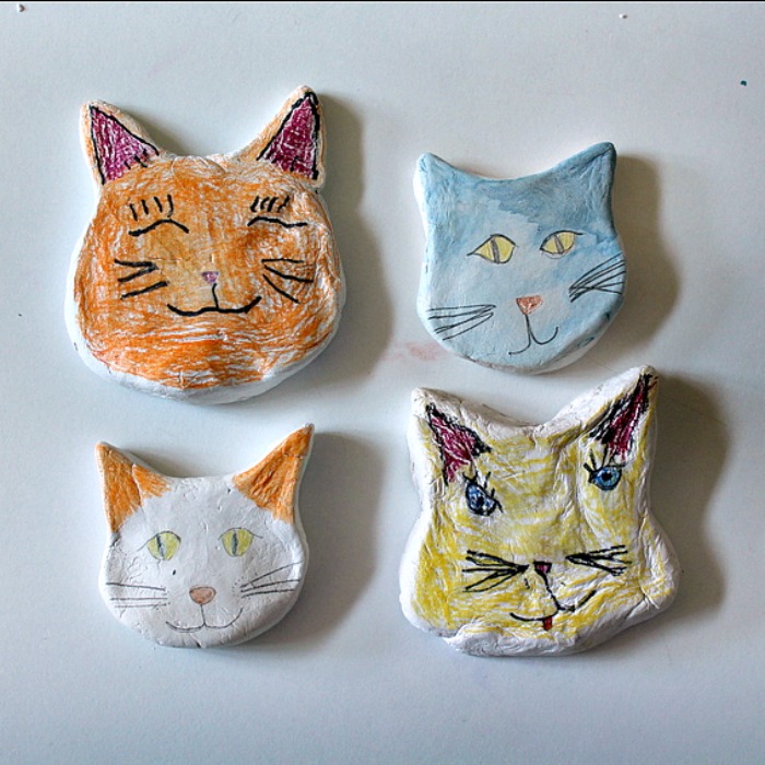 Homemade Clay Cat Figurines. Purrfectly Cute Cat Craft