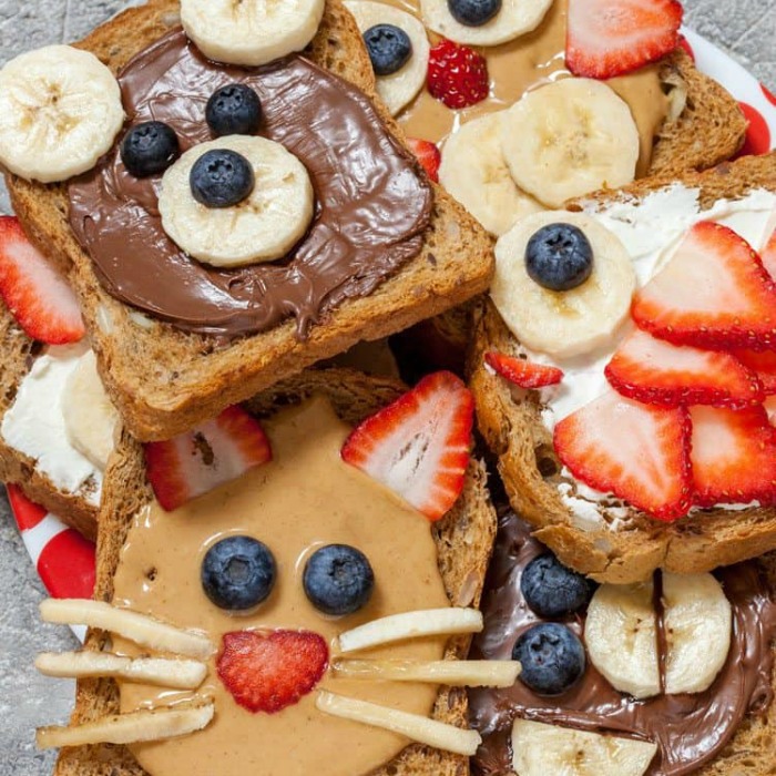 silly face toast, Delicious And Healthy Homemade Breakfast Ideas, breakfast for kids, kids snacks, perfect breakfast ideas, easy to prepare breakfast ideas