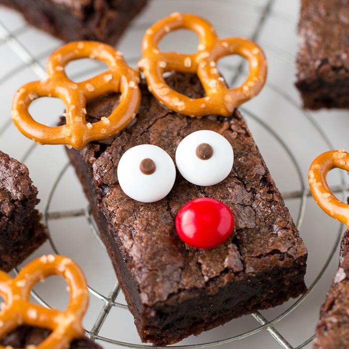 Rudolph Brownies, Whimsical Winter Snacks For Kids