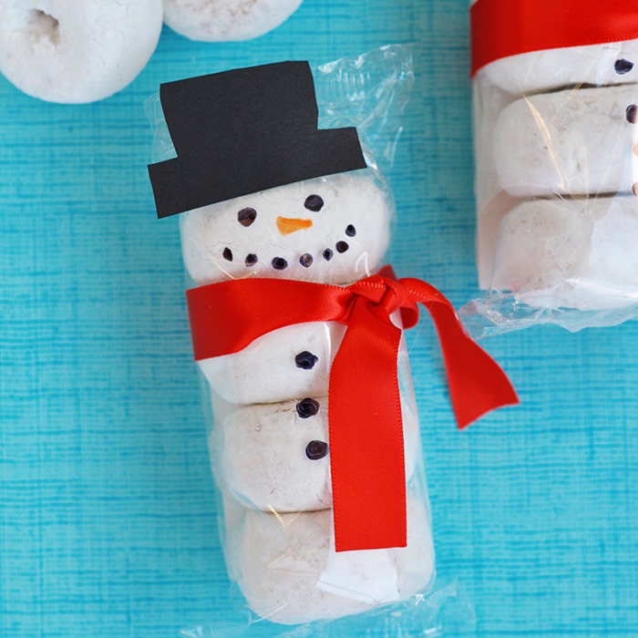 snowman donuts, Whimsical Winter Snacks For Kids