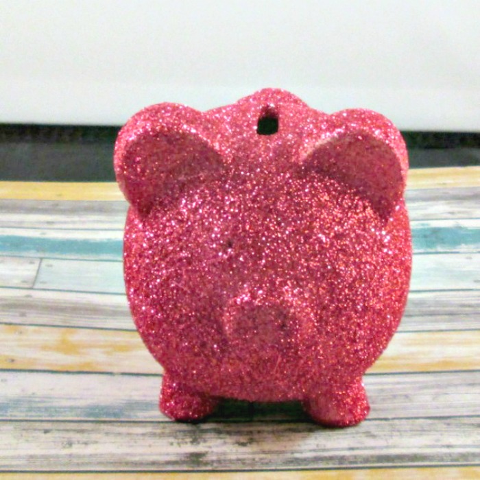 Glittery Dollar Store Piggy Bank for kids!