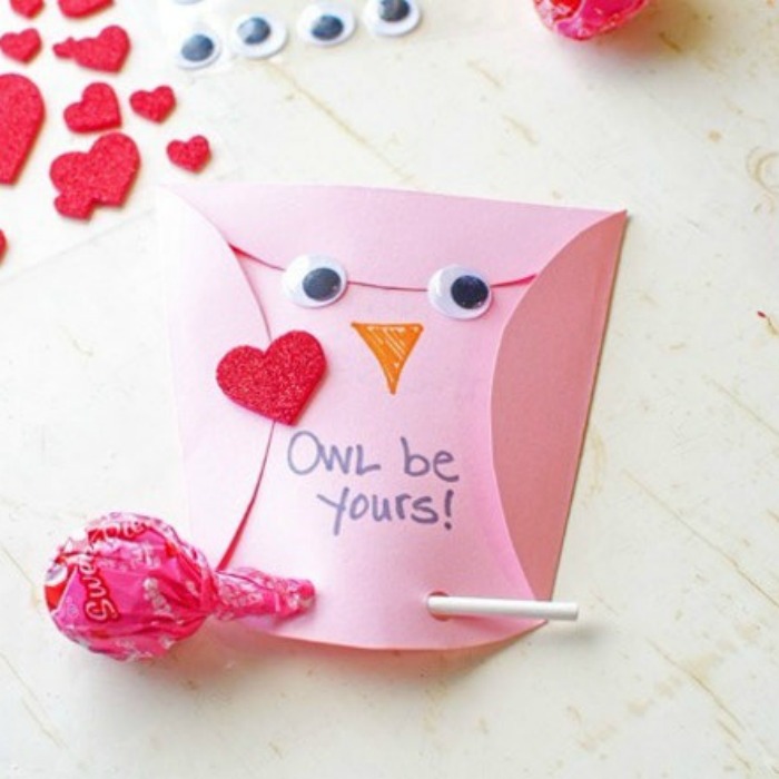 Owl Be yours card, Adorably Punny Valentine's Kids Will Love