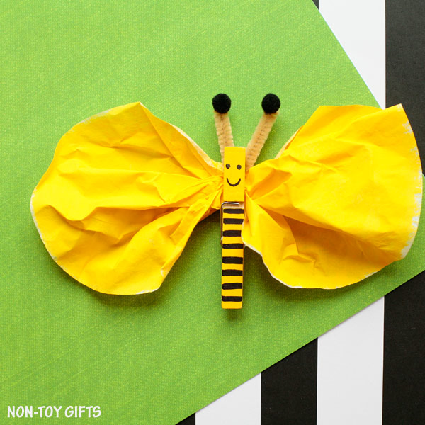 Bee Coffee Filter Craft-DIIY-for-kids