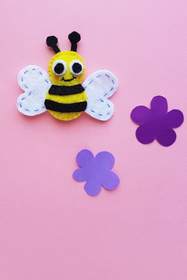 Cute Bumble Bee Felt Craft-for-kids-DIY