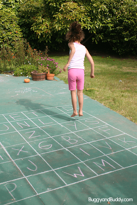 ABC sidewalk chalk game, Games You Can Play With Sidewalk Chalk