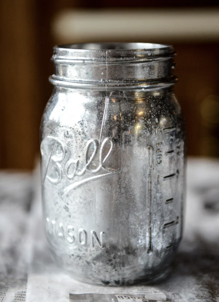 Silver Spray Paints – DIY Apothecary Jar and Painted Screen