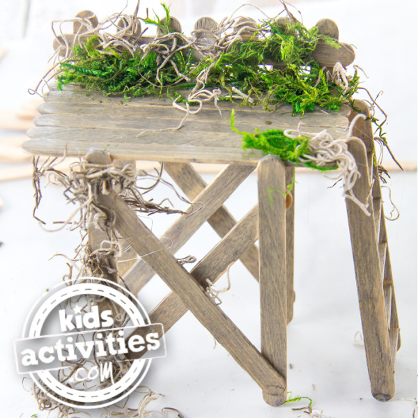 fairy house made out of popsicle sticks - Kids Activities Blog