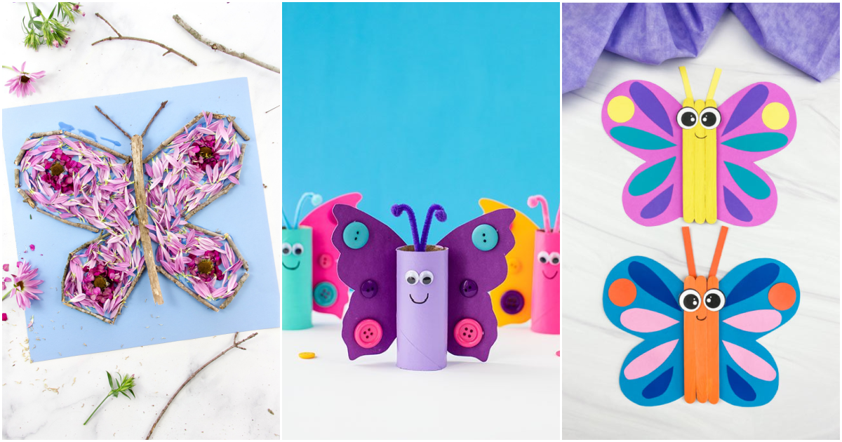 50 Butterfly Crafts You Can Do With Your Kids • Cool Crafts