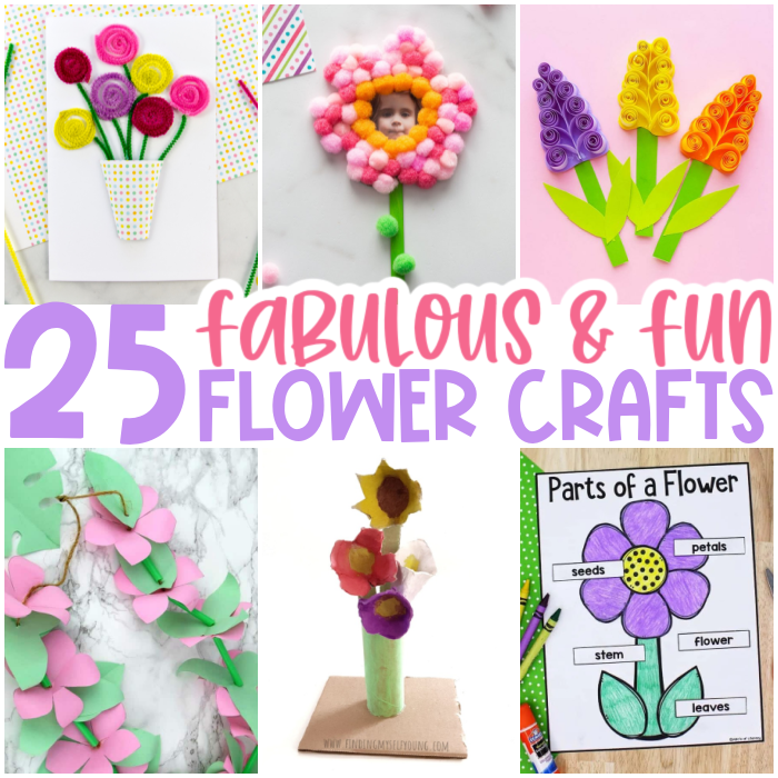 Spring Flowers Craft Using Foam Cutouts » Preschool Toolkit